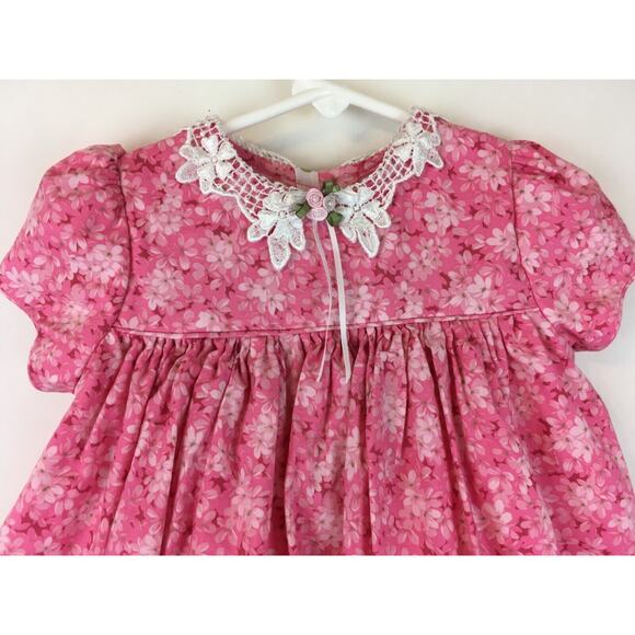 Girls Dress pink 24 mos Tulle Quilters Exclusively Fabric Country - Picture 3 of 16